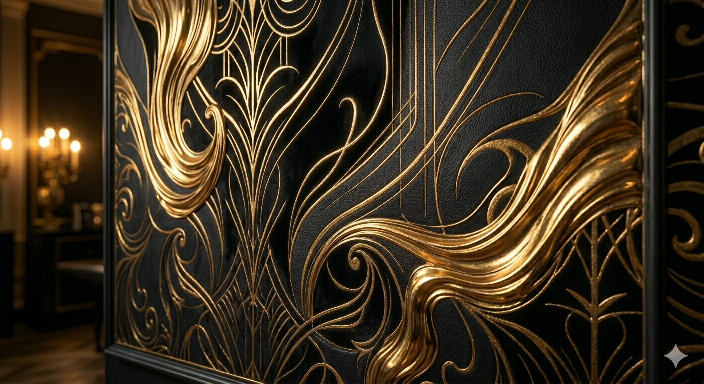 Black Gold Abstract Wallpaper
